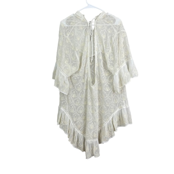NWT Anthropologie The Deco Tunic Swim Coverup Cream Ivory XL Boho - Picture 6 of 12